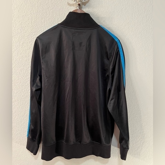 Point Zero Men’s Black and Sky Blue Track Jacket - Picture 5 of 5